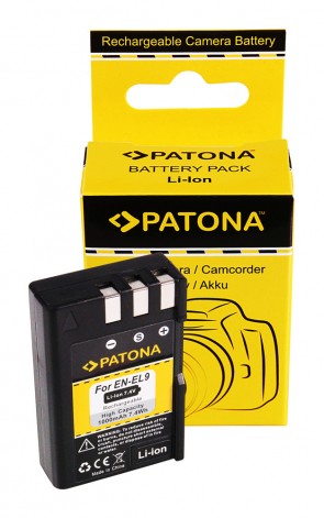 1040 (600mAh) Μπαταρία Patona για Nikon D40 ψηφιακές φωτογραφικές μηχανές