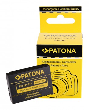 1250 (750mAh) Μπαταρία Patona για Canon EOS M3 ψηφιακές φωτογραφικές μηχανές