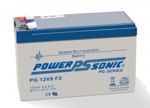 PG-12V9 Powersonic μπαταρία μολύβδου κλειστού τύπου ιδανική για UPS 12V - 8.5Ah