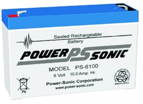 PS-6100 Vds Powersonic μπαταρία μολύβδου κλειστού τύπου 6V -10Ah