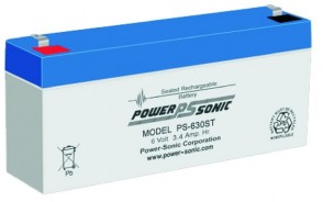 PS-630ST Powersonic μπαταρία μολύβδου κλειστού τύπου 6V - 3.4Ah
